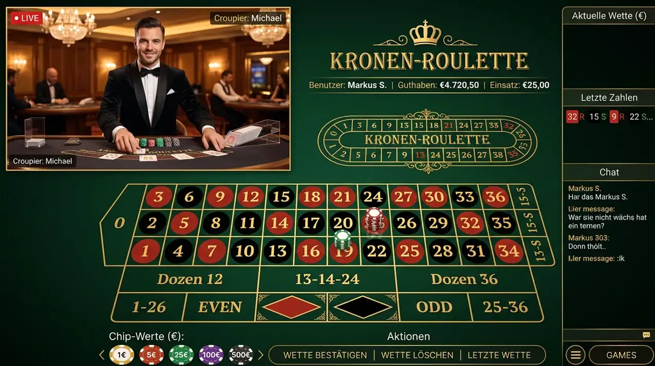 Live Casino — Auswahl bei Allyspin
